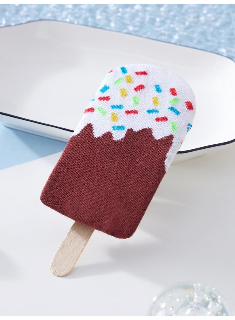 Ember and You Chocolate ice cream socks (one pair per box) - Image 3
